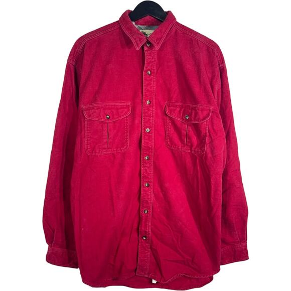 Eddie Bauer Flannel Lined Long Sleeve Button Down - Picture 1 of 7